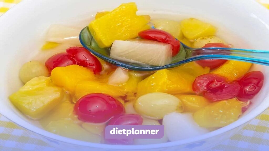 کنسرو میوه در هفته سوم رژیم اسلیو