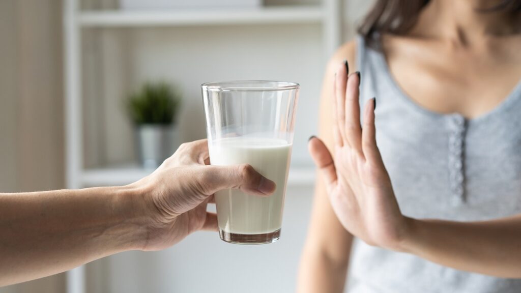 عدم مصرف شیر به دلیل آلرژی